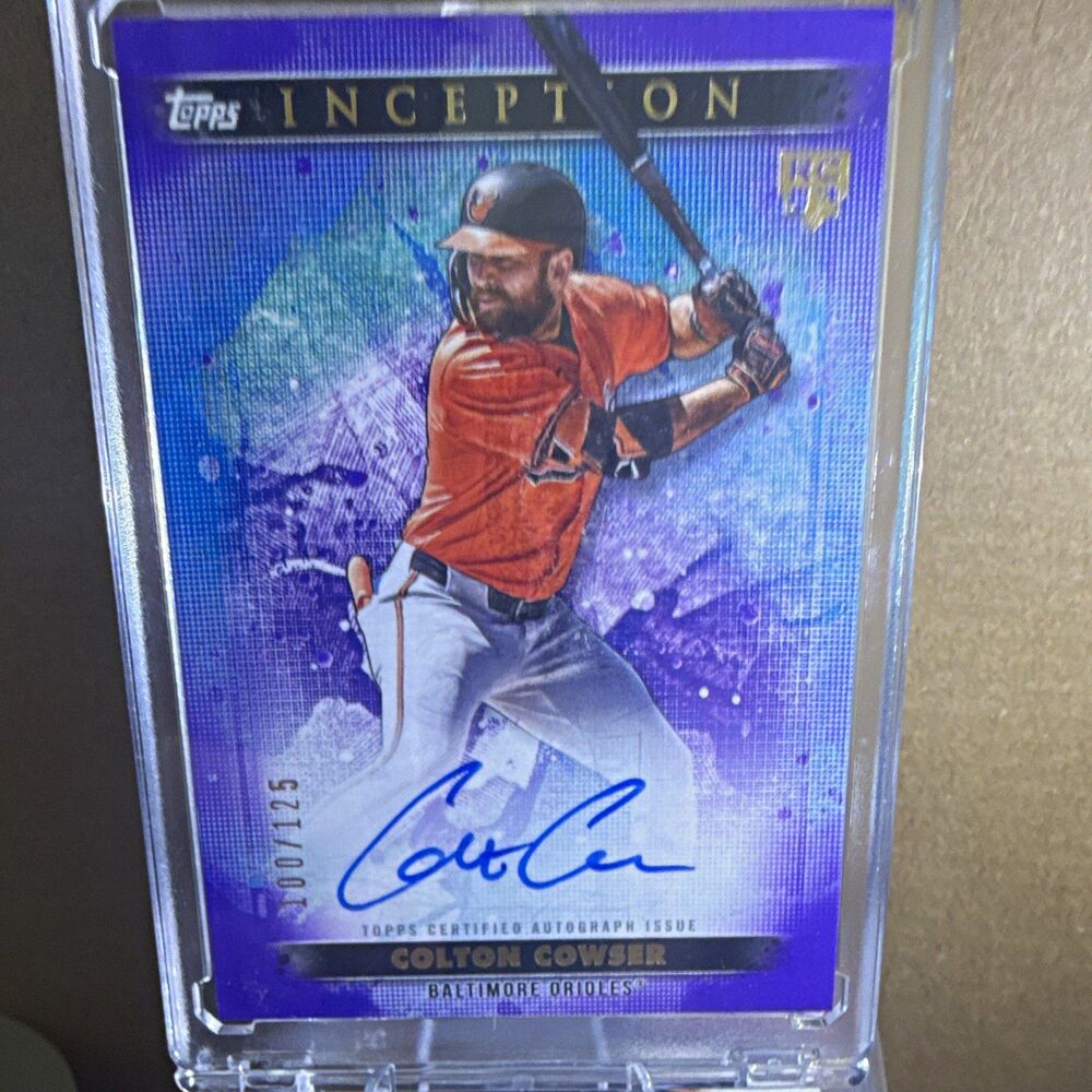 Topps 2024 Inception Colton Cowser Orioles RC Auto BRES-CC 100/125
